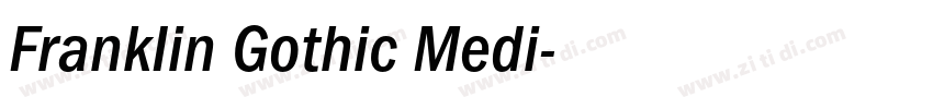 FrankIin Gothic Medi字体转换